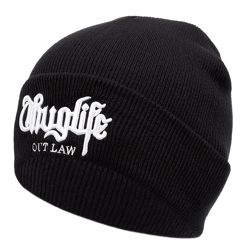 1pc Men's Street Hip Hop Style Knitted Hat, Ideal Choice For Gifts