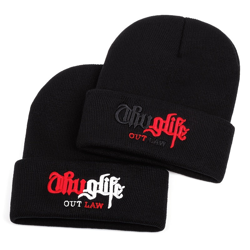 1pc Men's Street Hip Hop Style Knitted Hat, Ideal Choice For Gifts