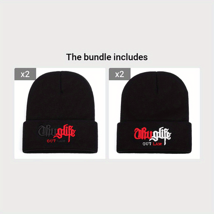 1pc Men's Street Hip Hop Style Knitted Hat, Ideal Choice For Gifts