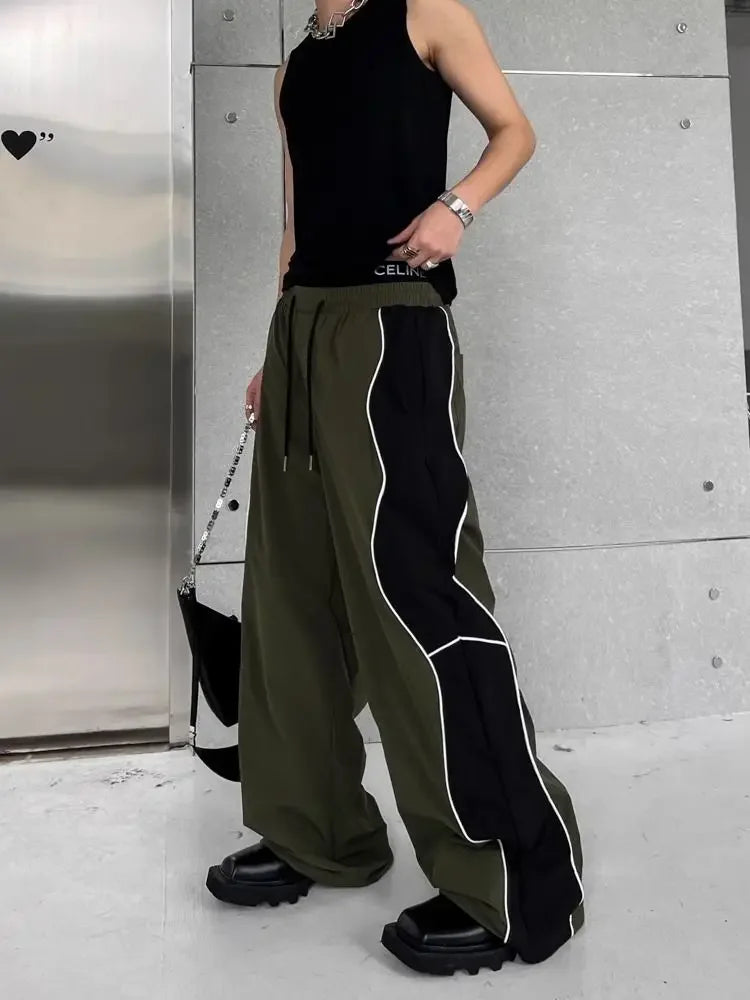 Hippie Wide Loose Baggy Straight Summer Casual Pants Man Hip Hop Trousers for Men Thin Mens Clothing Harajuku Fashion New in Y2k