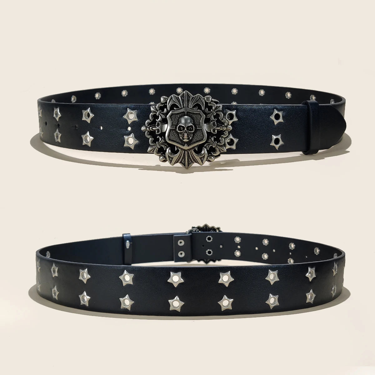 New Rivet Punk Wide Belt Popular for Women Personalized and Spicy Fashionable and Versatile Retro Belt Gift For Women and men