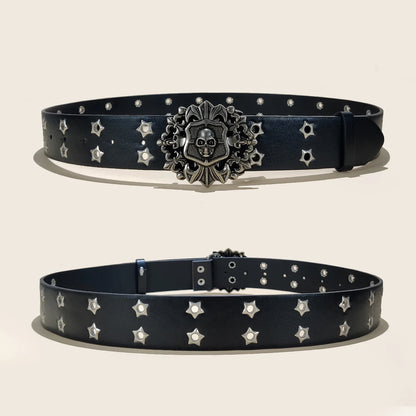 New Rivet Punk Wide Belt Popular for Women Personalized and Spicy Fashionable and Versatile Retro Belt Gift For Women and men