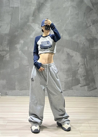 Women's Pants Fashion High Waist Hip Hop Trousers Woman Loose Jogging Sweatpants Casual Pant Wide Leg Trousers Streetwears New