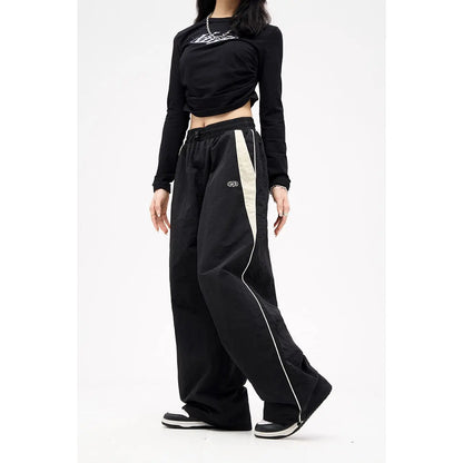 Women Casual Joggers Pants Fashion Streetwear Oversized Sports Wide Leg Pants Hip Hop Y2k Sweatpants High Waist Baggy Trousers