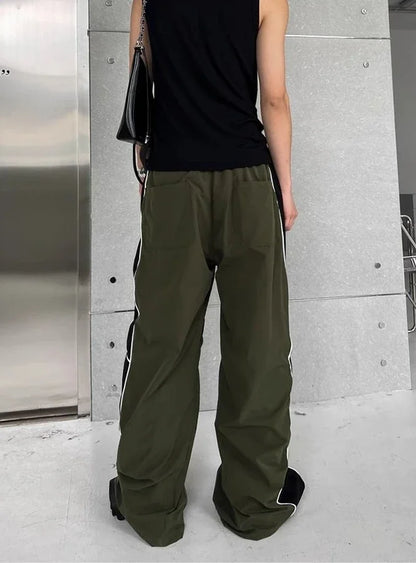 Hippie Wide Loose Baggy Straight Summer Casual Pants Man Hip Hop Trousers for Men Thin Mens Clothing Harajuku Fashion New in Y2k