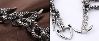 Fashionable Personalized Chains， Stainless Steel Dragon Claw Men's Bracelet