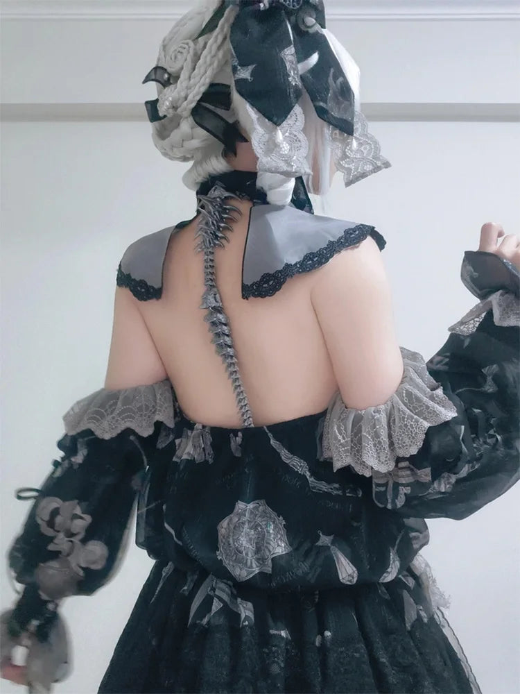 ZHUHE The New Gothic Style Spinal Necklace Is A Jewelry Accessory For Men And Women As A Party Gift