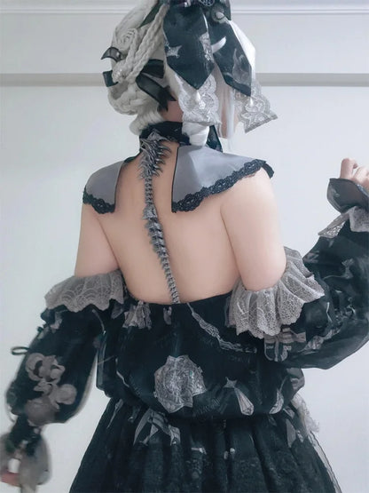 ZHUHE The New Gothic Style Spinal Necklace Is A Jewelry Accessory For Men And Women As A Party Gift