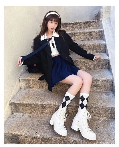 Fashionable High Top Canvas Shoes Classic Retro Casual Shoes Thick Soled Sports Shoes Height Increasing Breathable Women's Shoe