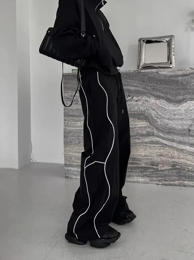 Hippie Wide Loose Baggy Straight Summer Casual Pants Man Hip Hop Trousers for Men Thin Mens Clothing Harajuku Fashion New in Y2k