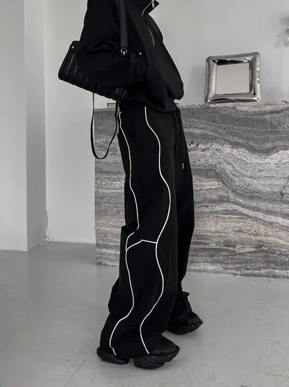 Hippie Wide Loose Baggy Straight Summer Casual Pants Man Hip Hop Trousers for Men Thin Mens Clothing Harajuku Fashion New in Y2k