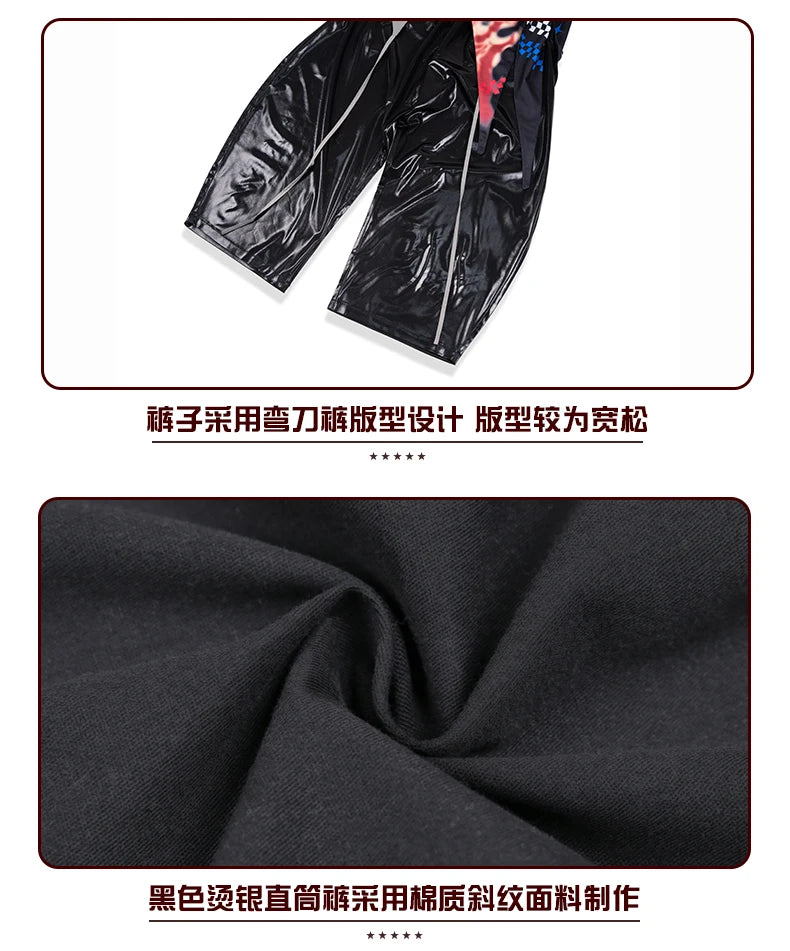 Fashion Girls Hip Hop Dance Clothing Long Sleeves Tops Baggy Pants Kids Jazz Kpop Performance Costume Street Dance Wear BL17513