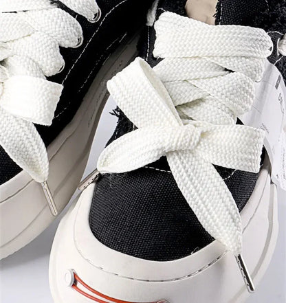 2CM Width Classic Shoelace Casual Teenis Shoe Laces Flat Shoelaces for Sneakers Length 130CM PVC/Metal Head Shoes Accessories