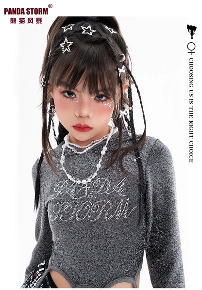 Fashion Girls Hip Hop Dance Clothing Long Sleeves Tops Baggy Pants Kids Jazz Kpop Performance Costume Street Dance Wear BL17513