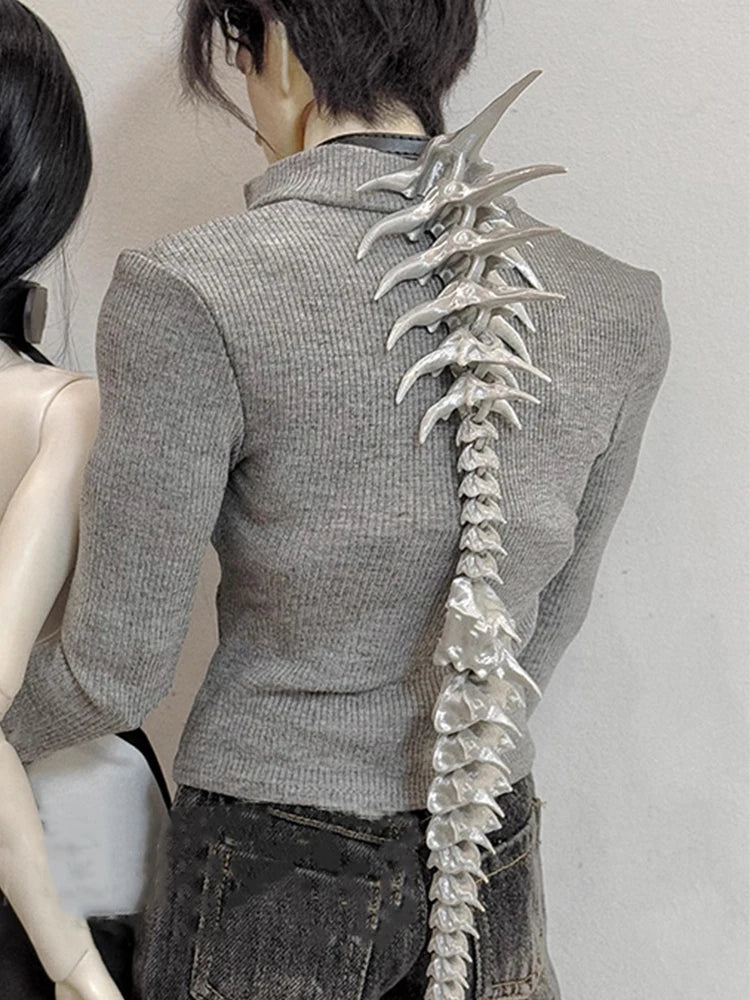 ZHUHE The New Gothic Style Spinal Necklace Is A Jewelry Accessory For Men And Women As A Party Gift