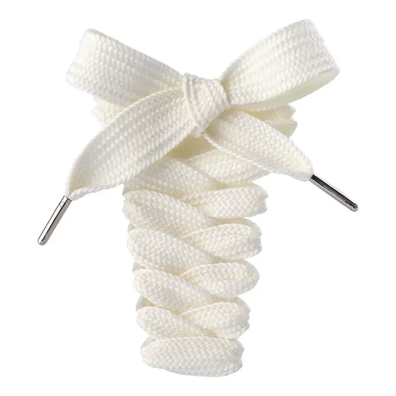 2CM Width Classic Shoelace Casual Teenis Shoe Laces Flat Shoelaces for Sneakers Length 130CM PVC/Metal Head Shoes Accessories