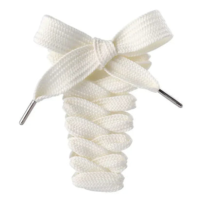 2CM Width Classic Shoelace Casual Teenis Shoe Laces Flat Shoelaces for Sneakers Length 130CM PVC/Metal Head Shoes Accessories