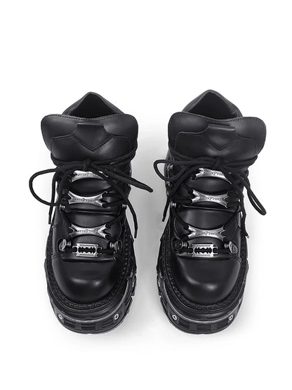 2025 New WoMen's Platform Russian Heavy Metal Punk Increase Height Daddy Shoes Men