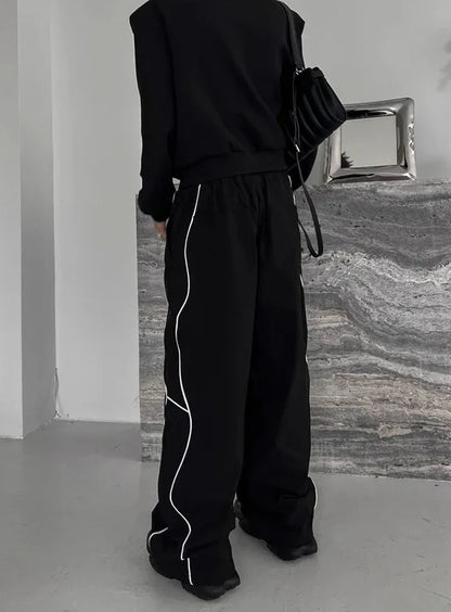 Hippie Wide Loose Baggy Straight Summer Casual Pants Man Hip Hop Trousers for Men Thin Mens Clothing Harajuku Fashion New in Y2k