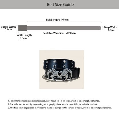 New Rivet Punk Wide Belt Popular for Women Personalized and Spicy Fashionable and Versatile Retro Belt Gift For Women and men