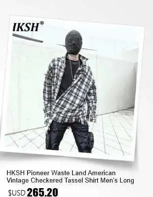 HKSH Autumn Winter Men's Tide Punk Dark Deconstruction Vintage 3D Pockets Techwear High Sense Hooded Cotton Padded Jacket HK3329