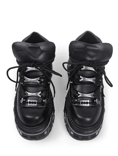 2025 New WoMen's Platform Russian Heavy Metal Punk Increase Height Daddy Shoes Men
