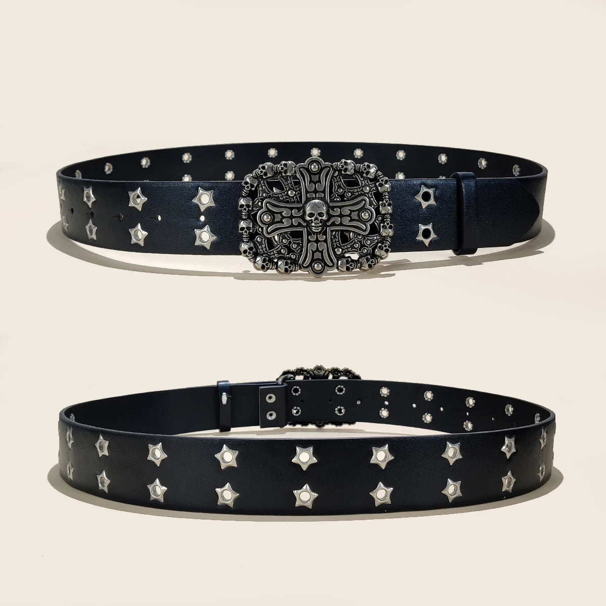 New Rivet Punk Wide Belt Popular for Women Personalized and Spicy Fashionable and Versatile Retro Belt Gift For Women and men