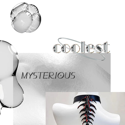 ZHUHE A Silver Blood Drop Necklace With A Spine On The Back, A Subculture Choker, Dark And Niche Gothic Cosplay