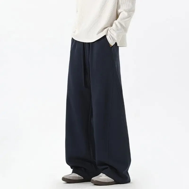 Hip-hop Trend Design Star Men's Casual Sports Jogging Pants Campus Spring New Street Casual Style Wide-leg Pants