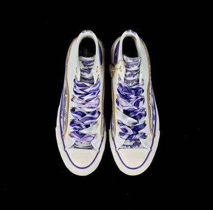 2025 New Thick Bottom High Top Couple Shoes Yellow And Red Men's And Women's Canvas Shoes Rubber Sole Spring Autumn Season