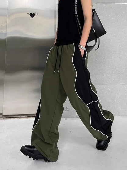 Hippie Wide Loose Baggy Straight Summer Casual Pants Man Hip Hop Trousers for Men Thin Mens Clothing Harajuku Fashion New in Y2k