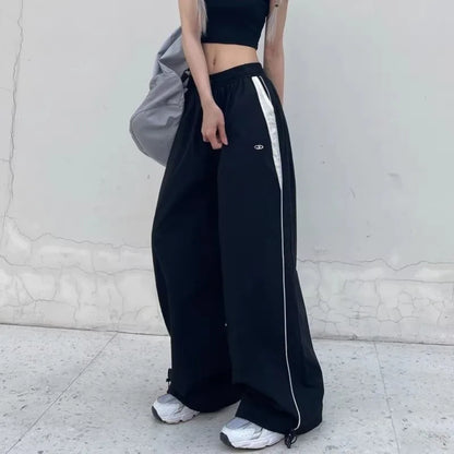 High Street Hip Hop Casual Pants Women American Straight Loose Full-length High-waisted Sweatpants Versatile Trousers Female