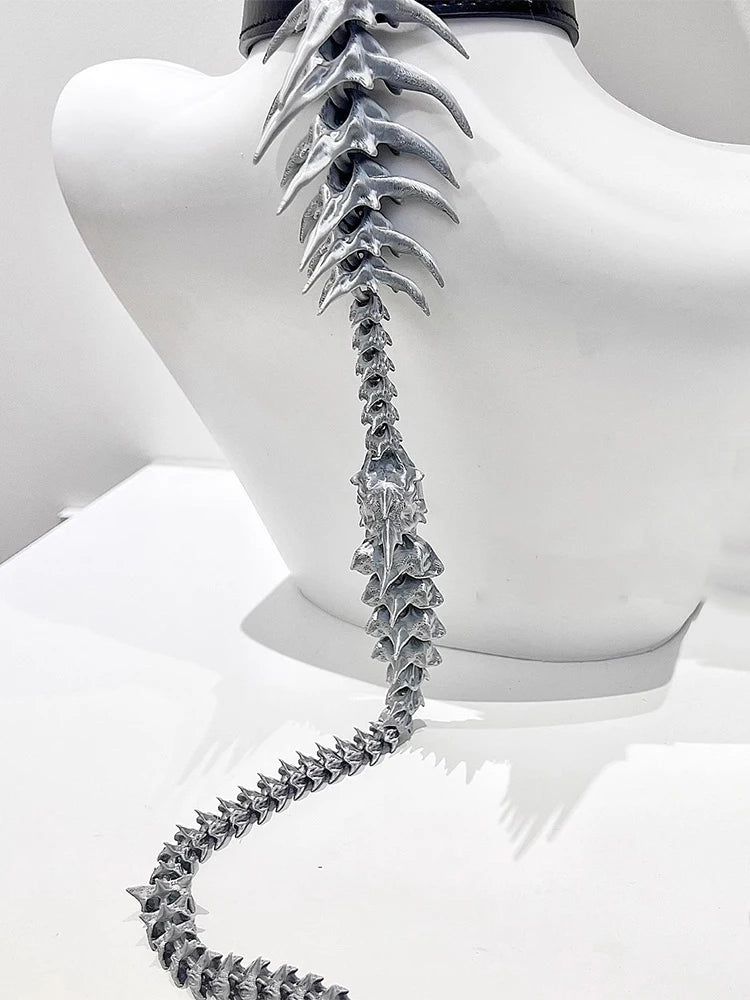 ZHUHE The New Gothic Style Spinal Necklace Is A Jewelry Accessory For Men And Women As A Party Gift