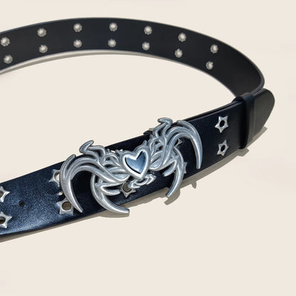 New Rivet Punk Wide Belt Popular for Women Personalized and Spicy Fashionable and Versatile Retro Belt Gift For Women and men