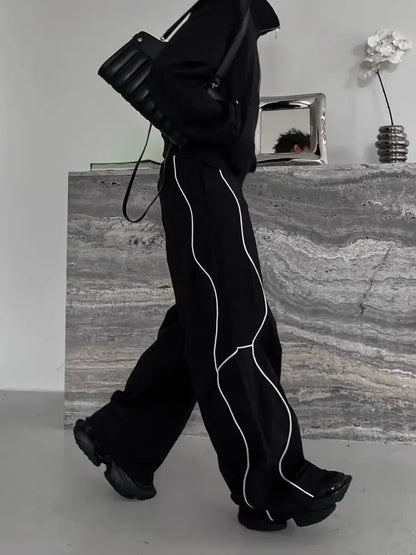 Hippie Wide Loose Baggy Straight Summer Casual Pants Man Hip Hop Trousers for Men Thin Mens Clothing Harajuku Fashion New in Y2k