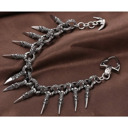 Fashionable Personalized Chains， Stainless Steel Dragon Claw Men's Bracelet