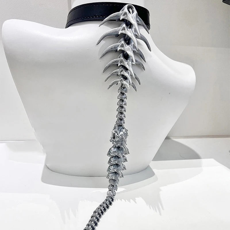 ZHUHE The New Gothic Style Spinal Necklace Is A Jewelry Accessory For Men And Women As A Party Gift