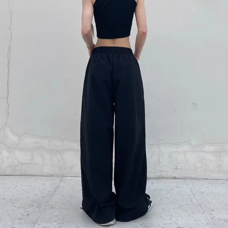 High Street Hip Hop Casual Pants Women American Straight Loose Full-length High-waisted Sweatpants Versatile Trousers Female