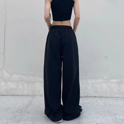 High Street Hip Hop Casual Pants Women American Straight Loose Full-length High-waisted Sweatpants Versatile Trousers Female