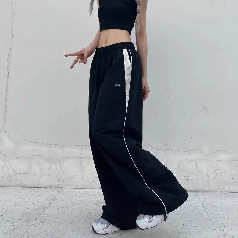 High Street Hip Hop Casual Pants Women American Straight Loose Full-length High-waisted Sweatpants Versatile Trousers Female