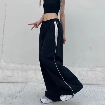 High Street Hip Hop Casual Pants Women American Straight Loose Full-length High-waisted Sweatpants Versatile Trousers Female