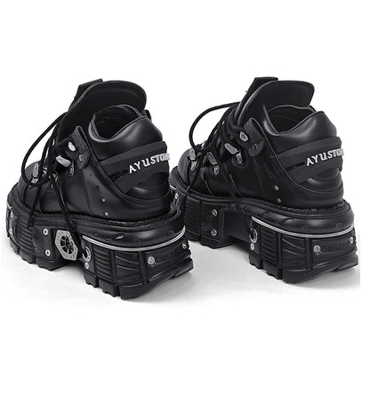 2025 New WoMen's Platform Russian Heavy Metal Punk Increase Height Daddy Shoes Men