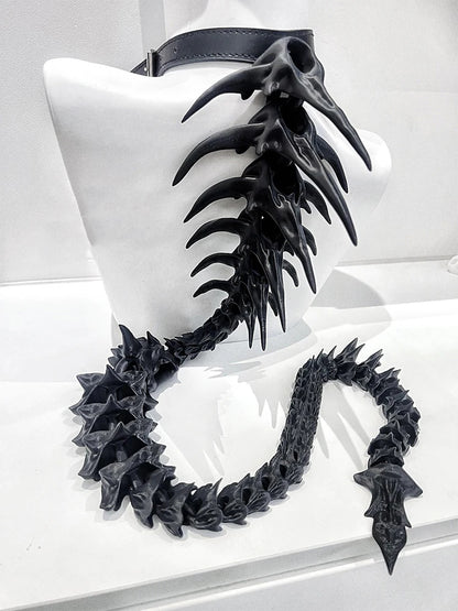 ZHUHE The New Gothic Style Spinal Necklace Is A Jewelry Accessory For Men And Women As A Party Gift