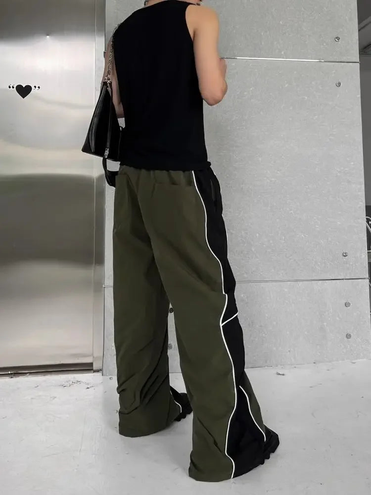 Hippie Wide Loose Baggy Straight Summer Casual Pants Man Hip Hop Trousers for Men Thin Mens Clothing Harajuku Fashion New in Y2k