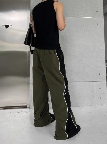 Hippie Wide Loose Baggy Straight Summer Casual Pants Man Hip Hop Trousers for Men Thin Mens Clothing Harajuku Fashion New in Y2k