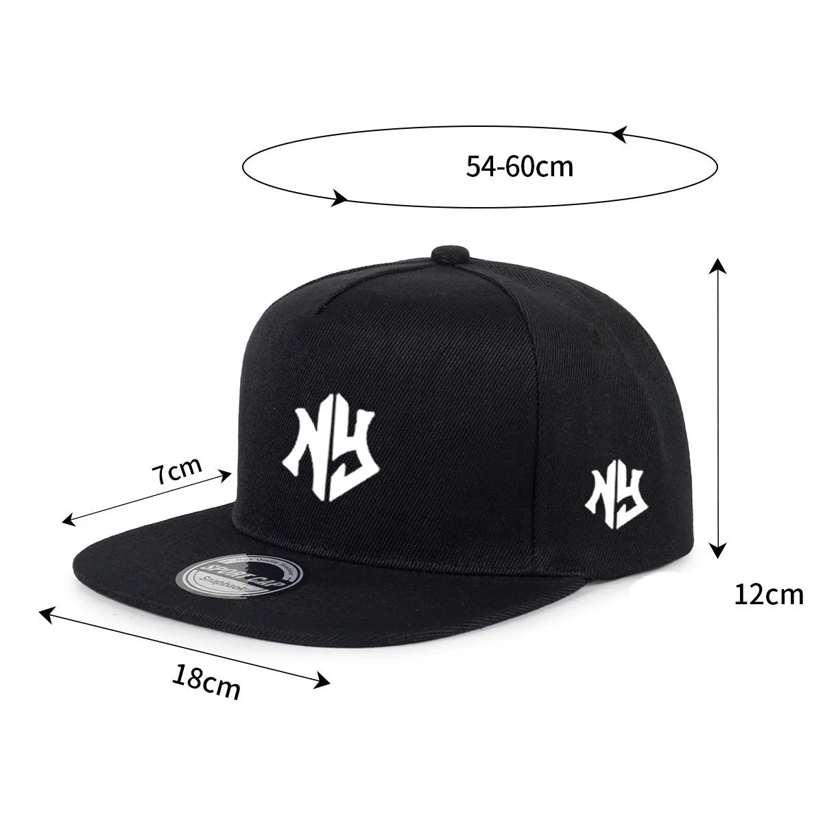 1PC NA printed adjustable baseball cap - Street style hip-hop cap, comfortable all year round, casual headwear