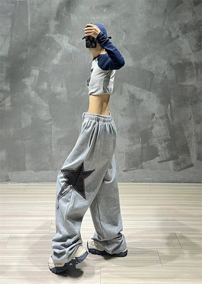 Women's Pants Fashion High Waist Hip Hop Trousers Woman Loose Jogging Sweatpants Casual Pant Wide Leg Trousers Streetwears New