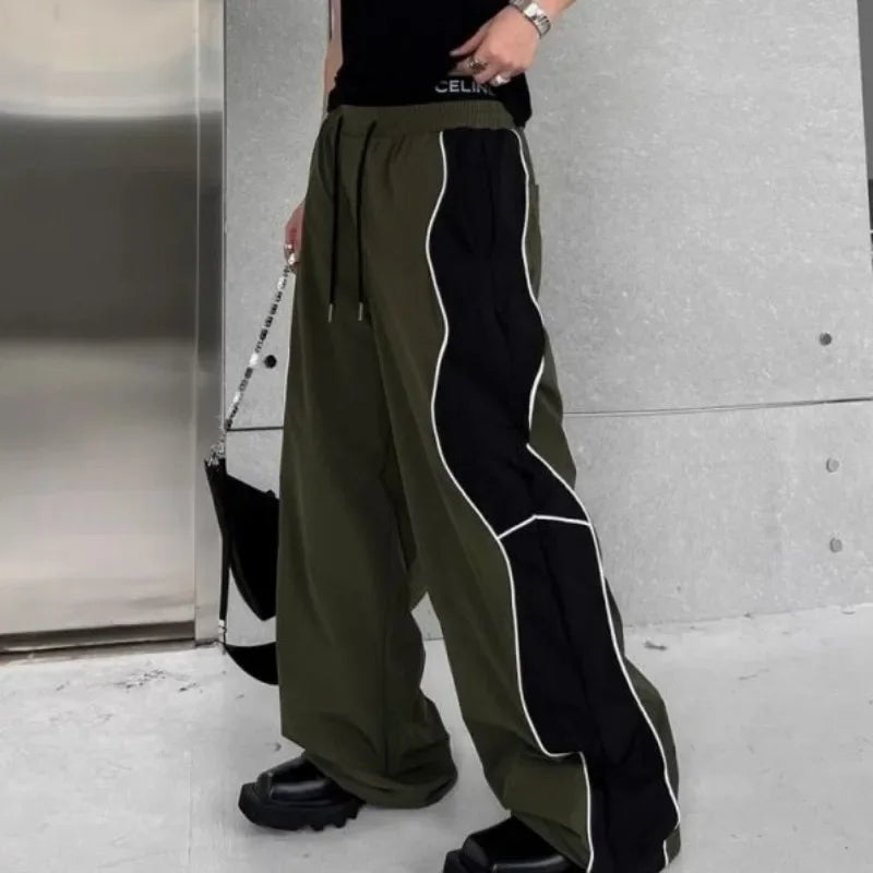 Hippie Wide Loose Baggy Straight Summer Casual Pants Man Hip Hop Trousers for Men Thin Mens Clothing Harajuku Fashion New in Y2k