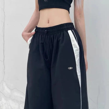High Street Hip Hop Casual Pants Women American Straight Loose Full-length High-waisted Sweatpants Versatile Trousers Female