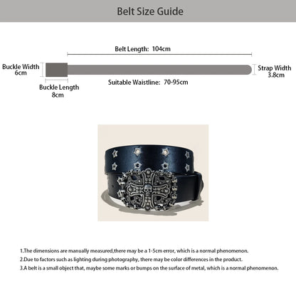 New Rivet Punk Wide Belt Popular for Women Personalized and Spicy Fashionable and Versatile Retro Belt Gift For Women and men